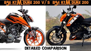 2020 KTM DUKE 200 BS6 vs BS4 KTM DUKE 200 Detailed Comparison | BS4 vs BS6 Duke 200 | K2K Motovlogs