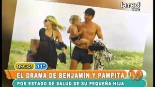 Hija de Pampita y Benjamín Vicuña está grave