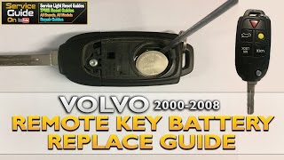 Volvo Remote Key Battery Change