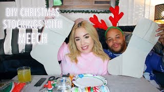 DIY CHRISTMAS STOCKINGS WITH BAE | VLOGMAS127 DAY 9