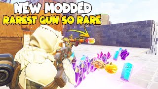 So He Has The NEW MODDED GUN! IT'S INSANE ? (Scammer Get Scammed) Fortnite Save The World