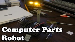 ? Robot made with old computer parts