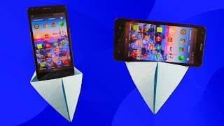 Оригами из бумаги ПОДСТАВКА ПОД ТЕЛЕФОН. How To Make An Origami Phone Stand/Holder
