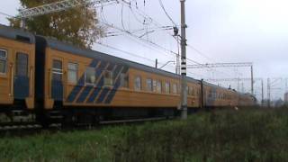 [LDz] ТЭП70-0203 + "LATVIJAS EKSPRESIS" (Vagonu parks)