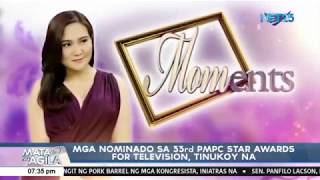 Mga nominado sa 33rd PMPC Star Awards for television, tinukoy na