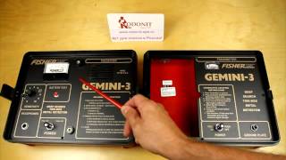 Органы управления металлоискателя Fisher Gemini 3