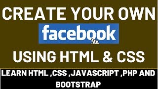 Facebook|Create Facebook Page|Using Html5 and Css3|Become Freelancer|
