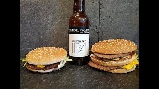 *NEW* McDonalds Grand Big Mac Vs Milkshake Beer Vs *NEW* McDonalds Mac Jr