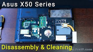 How to disassemble and clean laptop Asus X50