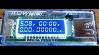 Посылка Из Китая!  Чудесный USB Tester Для POWER BANKов! Ток/Напряжение/Время/ Емкость!