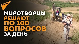 Российские миротворцы ежедневно решают более 100 различных социальных вопросов