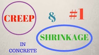 what is shrinkage and creep in concrete|| factors affecting shrinkage and creep|| creep curve-1