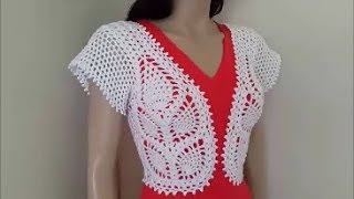 How to crochet a bolero with pineapple stitch - Part 1