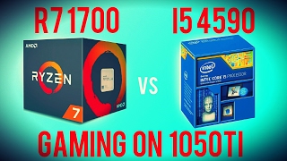 RYZEN 7 1700 vs Core i5 4590 - Benchmarking Ryzen with a GTX 1050Ti