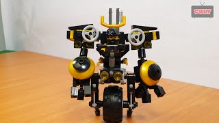 Lắp ráp Lego Ninja cưỡi cổ máy robot chiến đấu xe 1 bánh brick toy for kids đồ chơi trẻ em