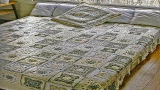 ВЯЗАНИЕ ПОКРЫВАЛА КВАДРАТНЫМИ МОТИВАМИ. БАБУШКИН КВАДРАТ. ВИДЕО-МАСТЕР- КЛАСС.