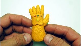 Перчатка Таноса из пластилина