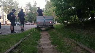 Первая поездка на мотовозе МТК-2-001