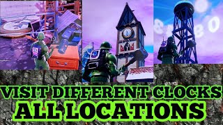 Fortnite Season 9 Visit Different Clocks All Locations