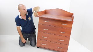 Комод с пеленальным столиком Антел Ульяна 2 и Ульяна 5