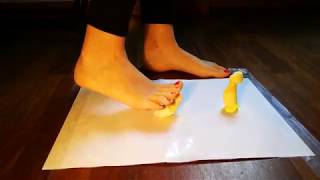 Giantess trample crush stomp and kill tiny alien barefoot