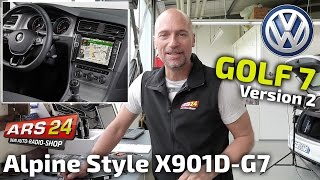 Rießiges Autoradio im VW Golf 7 | Tutorial | Alpine X901D-G7 / X902D-G7A | ARS24