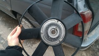 Вязкостная муфта вентилятора Opel Omega B 2.5DTI.