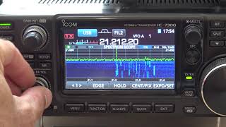 Icom IC-7300 Spectrum Scope/Waterfall Options