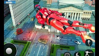 Robot Sky Rescue Simulator | Flying Superhero Fighter - Android GamePlay