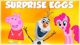 Play Doh Eggs Peppa Pig Frozen My Little Pony Toys
