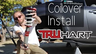 Lowering G35 on TruHart Street Plus  Coilovers Install