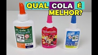 TESTANDO 3 MARCAS DE COLA BRANCA PARA FAZER SLIME por LIVIA STURNIK