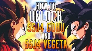 How to Unlock Super Saiyan 4 Goku AND Vegeta in Dragon Ball Xenoverse 2!