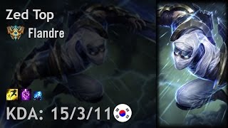 Zed Top vs Jayce - Flandre - KR Challenger Patch 6.24