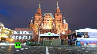 RT установил выездную студию на Красной площади для освещения выборов