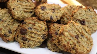 Bolachas de Banana e Aveia com Chocolate Preto | Muito fáceis de fazer!