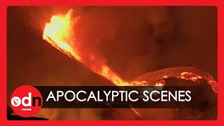 Spectacular Aerial Footage of Hawaii’s Kilauea Erupting Following Huge Earthquake