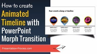 Create Animated Timeline with Morph Transition (PowerPoint 2016)