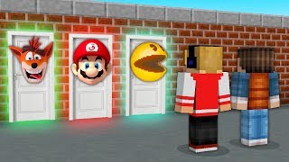 NÃO ESCOLHA A PORTA DE VIDEO GAMES ERRADA NO MINECRAFT !