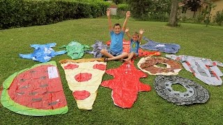 COLIS SURPRISE POUR LA PISCINE ET CASCADE DE JOUETS GONFLABLES AQUATIQUES - 1/3