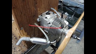 RCV SP 120 four stroke glow engine First run
