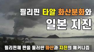 필리핀 타알 화산 분화와 일본 지진 - 필리핀해 판을 둘러싼 화산과 지진의 메커니즘