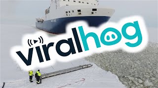Pilot Steps onto Moving Ship || ViralHog