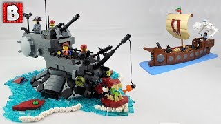 LEGO Sea Turtle Destroyer  vs Air Elemental Ship! | TOP 10 MOCs