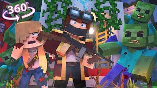 360° The Crafting Dead - ZOMBIE SURVIVORS?! - Minecraft 360° VR Walking Dead