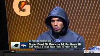 Cam Newton Super Bowl 50 Post Game Interview