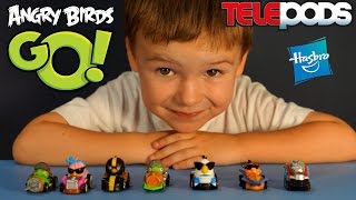 Энгри Бёрдс Гоу Телеподс - игрушки на русском. Angry Birds Go Telepods Toys by Hasbro. Обзор Игрушек