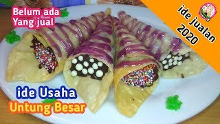 Jajanan Anak Sekolah Terbaru | Untung Besar | ide jualan 2020 | Pangsit Coklat | Pangsit Cornetto