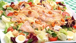 Receta de Ensalada de Pollo Fría | Súper Fácil y Deliciosa
