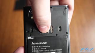 Как вставить SIM-карту в Lenovo P70 (XDRV.RU)